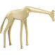 Brass Giraffe 9 X 3.75 inch Sculpture
