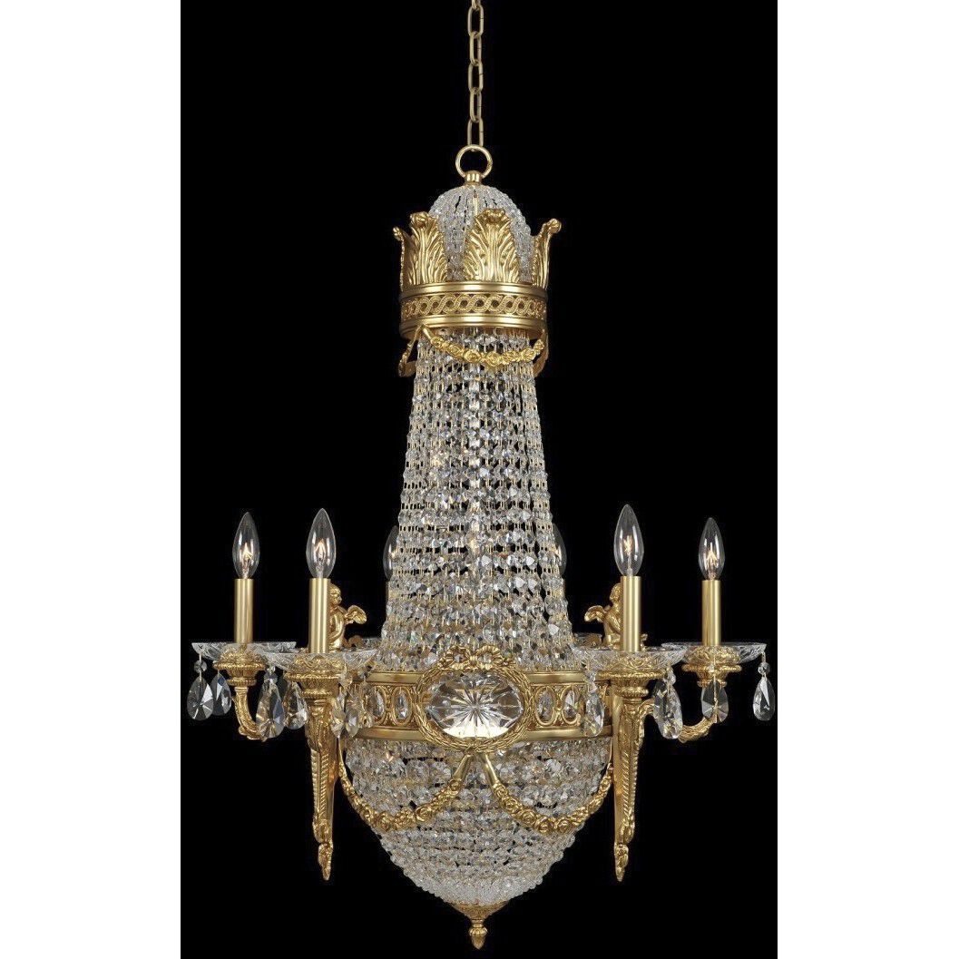 Marseille 12 Light 27 inch Antique Brass Chandelier Ceiling Light