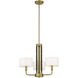 Chelsea 3 Light 22 inch Soft Brass Chandelier Ceiling Light