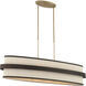Harbor Wrap Island Light Ceiling Light in Legacy Brass and Dark Bronze