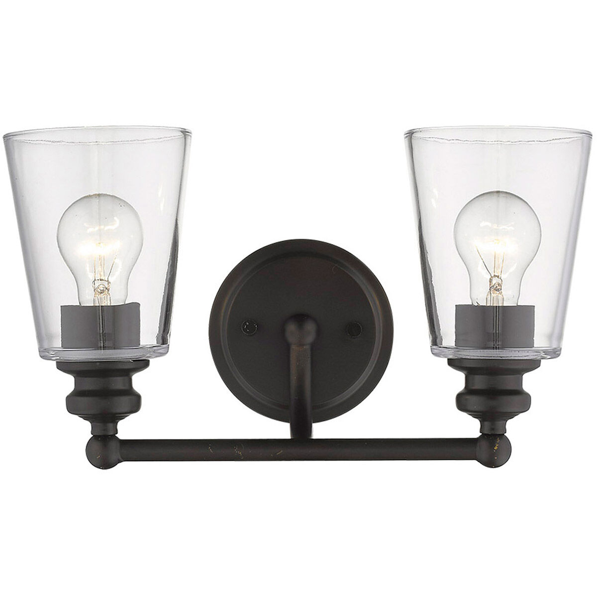 Ceil 2 Light 14 inch Oil-Rubbed Bronze Vanity Light Wall Light in Oil Rubbed Bronze