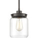 Mason 1 Light 6 inch Oil Rubbed Bronze Mini Pendant Ceiling Light