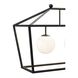 Denison 2 Light 36 inch Black Outdoor Linear Lantern Pendant