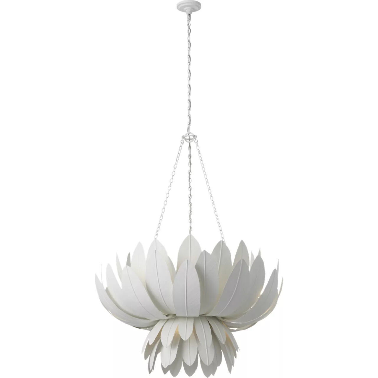 Marie Flanigan Sinclair LED 33.75 inch Plaster White Sculpted Chandelier Ceiling Light
