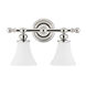 Weston 2 Light 16 inch Polished Nickel Bath and Vanity Wall Light