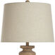 Isaac 32 inch 100.00 watt Light Beige and White Table Lamp Portable Light