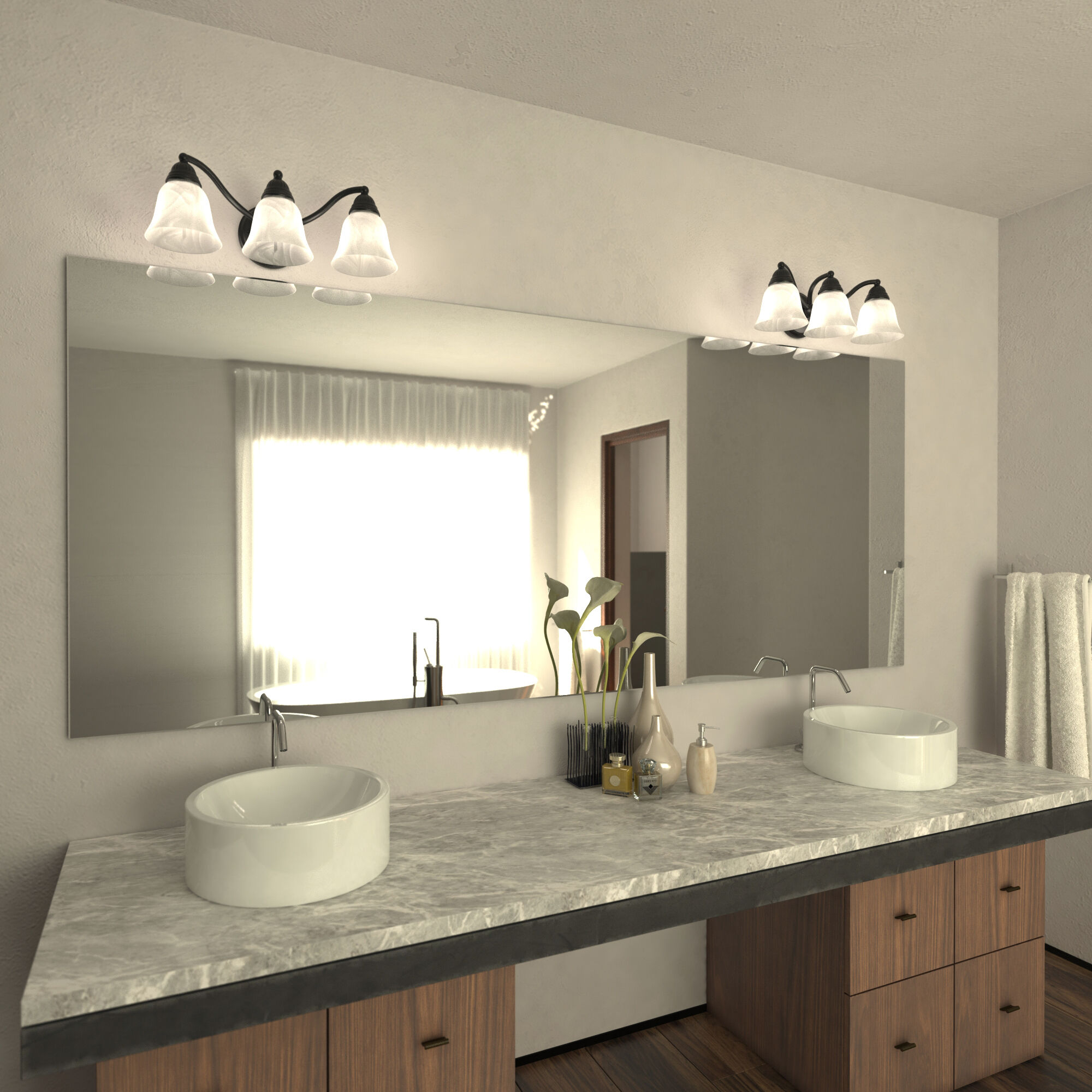 Standford LED 19 inch Oil Burnished Bronze Bathroom Light Wall Light