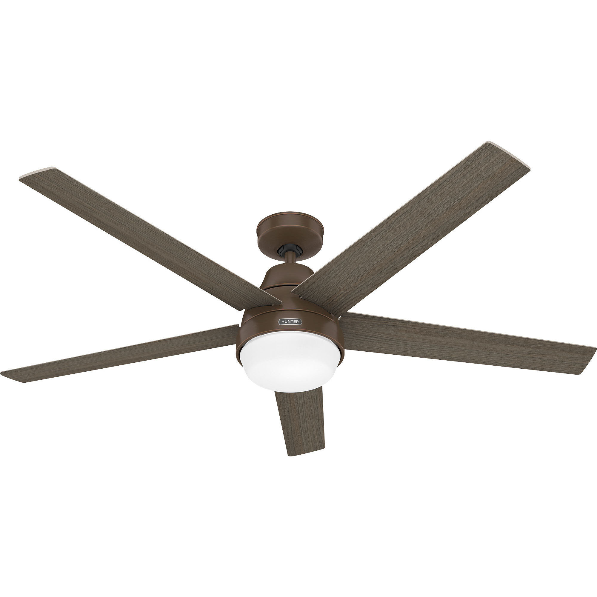 Aerodyne 60 inch Matte Bronze with Greyed Walnut/Light Oak Blades Ceiling Fan