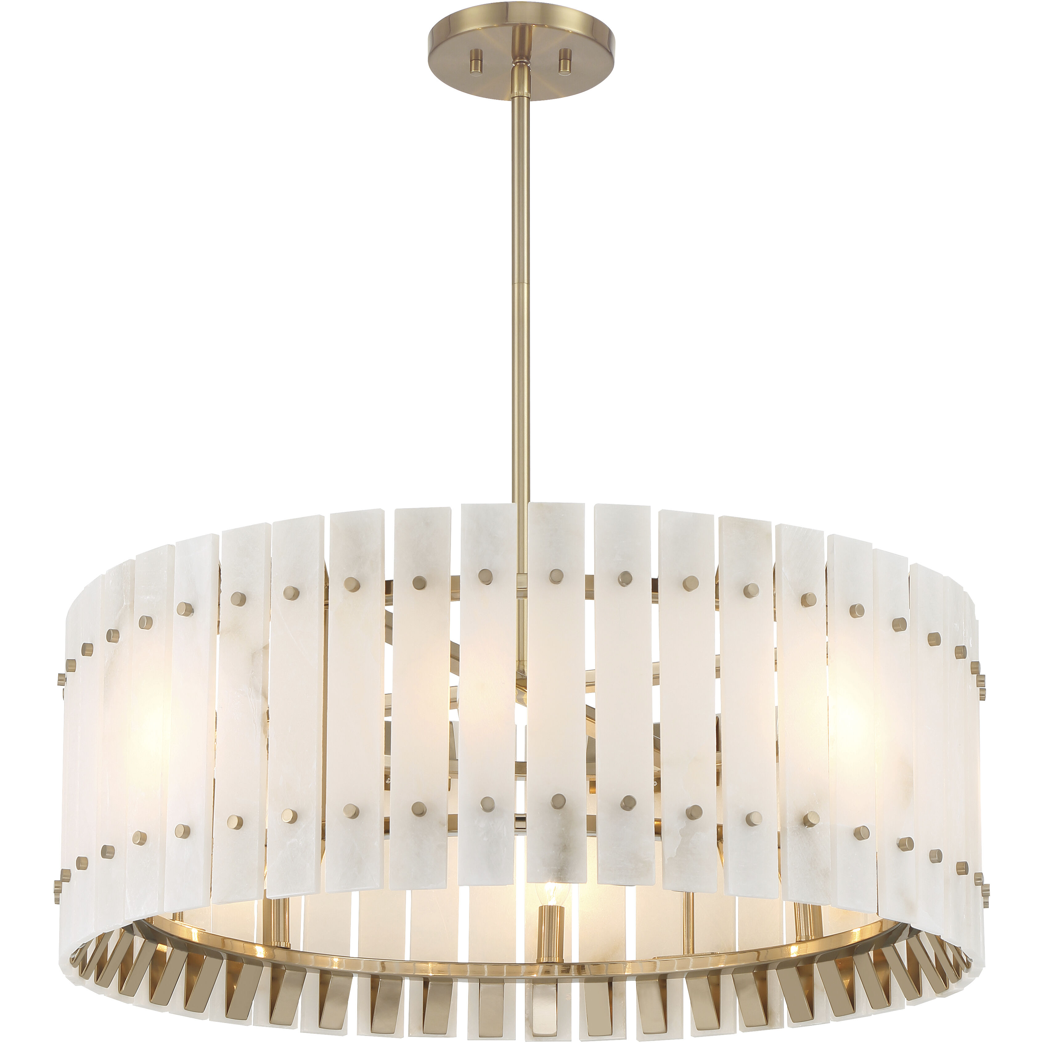 Bardon 8 Light 28.25 inch Celeste Brass Pendant Ceiling Light