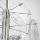 AERIN Loire 6 Light 20 inch Polished Nickel Barrel Chandelier Ceiling Light in Clear Strie Glass, Medium