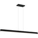 Isosceles LED 45 inch Matte Black Chandelier Ceiling Light