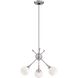 Pontil 3 Light 18 inch Brushed Nickel Mini Chandelier Ceiling Light