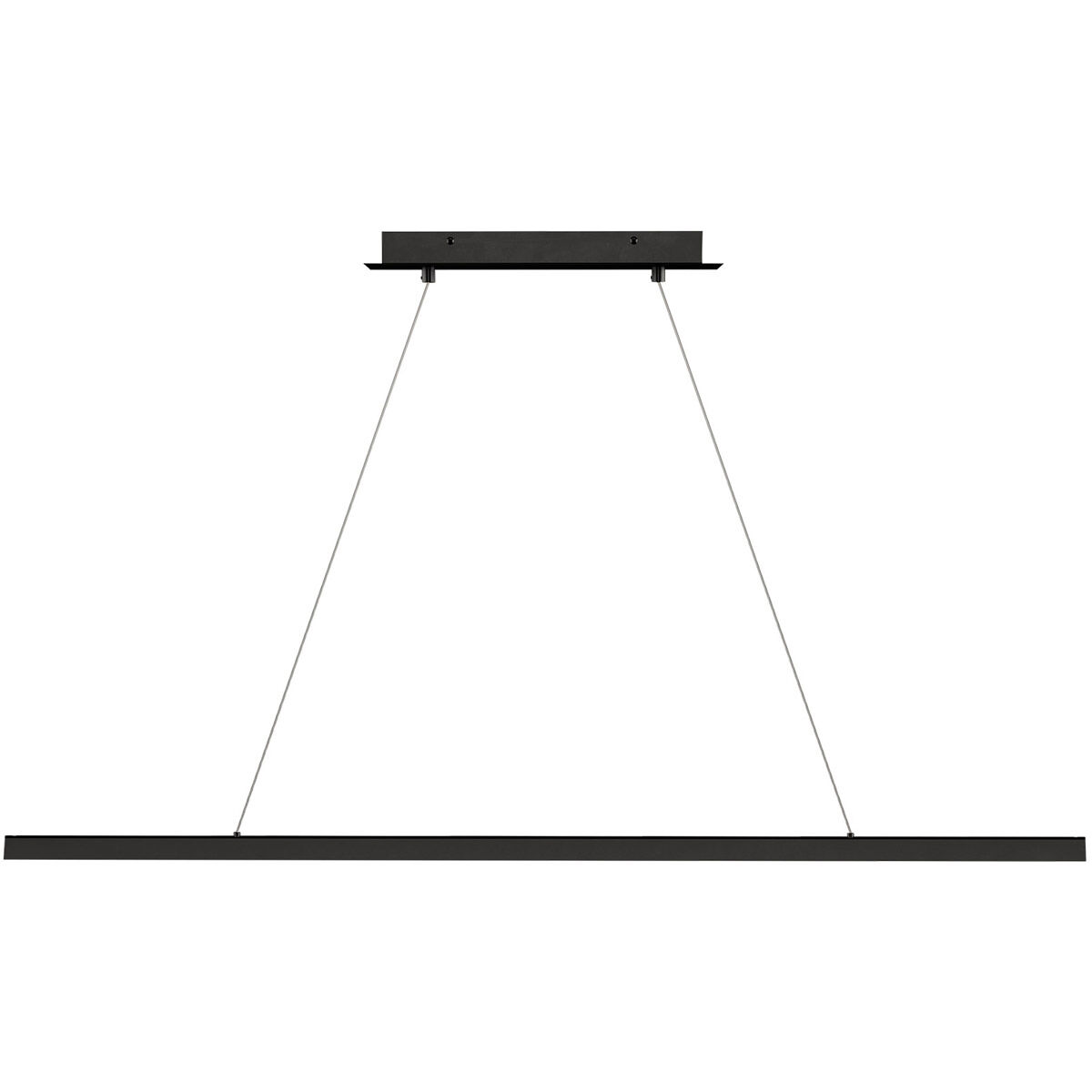 Sean Lavin Dessau LED 48 inch Nightshade Black Linear Suspension Ceiling Light, Integrated LED