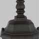 Wynfield 1 Light 18.5 inch Black Outdoor Post Lantern, Small