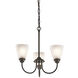 Jolie 3 Light 18 inch Olde Bronze Mini Chandelier Ceiling Light in Incandescent