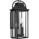Sean Lavin Wellsworth 3 Light 18.25 inch Textured Black Outdoor Wall Lantern