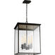 C&M by Chapman & Myers Freeport 4 Light 16.5 inch Heritage Copper Outdoor Pendant