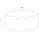 Diaz 34.5 X 15 inch Grey / Wood Grain Brown Outdoor Coffee Table