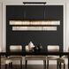 Double Take 6 Light 44 inch Heritage Black Linear Pendant Ceiling Light