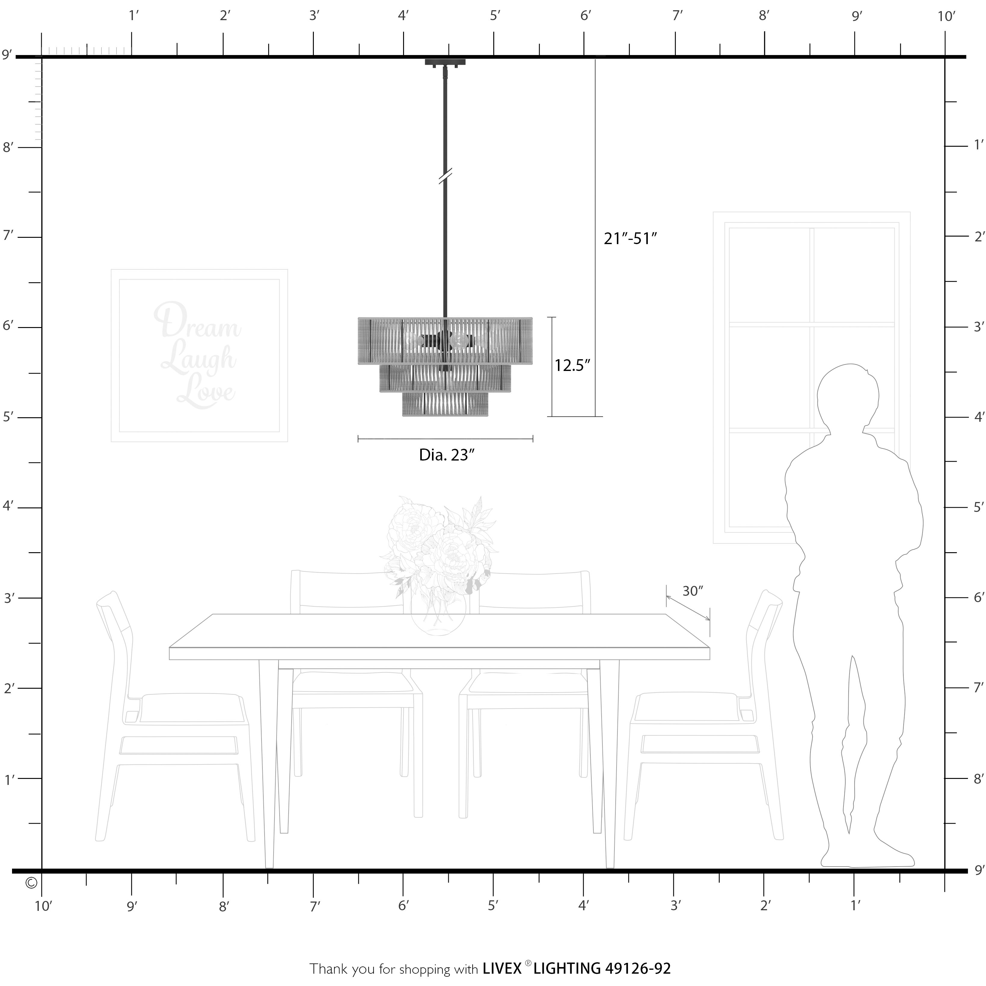 Acordia 6 Light 23 inch English Bronze Pendant Chandelier Ceiling Light