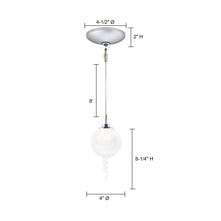 Tori 1 Light 4 inch Satin Nickel Mini Pendant Ceiling Light