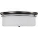 Warren 15 inch Gun Metal Flush Mount Ceiling Light