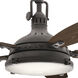 Hatteras Bay 52 inch Weathered Zinc with Medium Walnut Blades Ceiling Fan