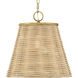 Brynn 1 Light 14 inch Lacquered Brass Pendant Ceiling Light