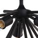 Estelle 3 Light 17 inch Matte Black Semi-Flush Mount Ceiling Light