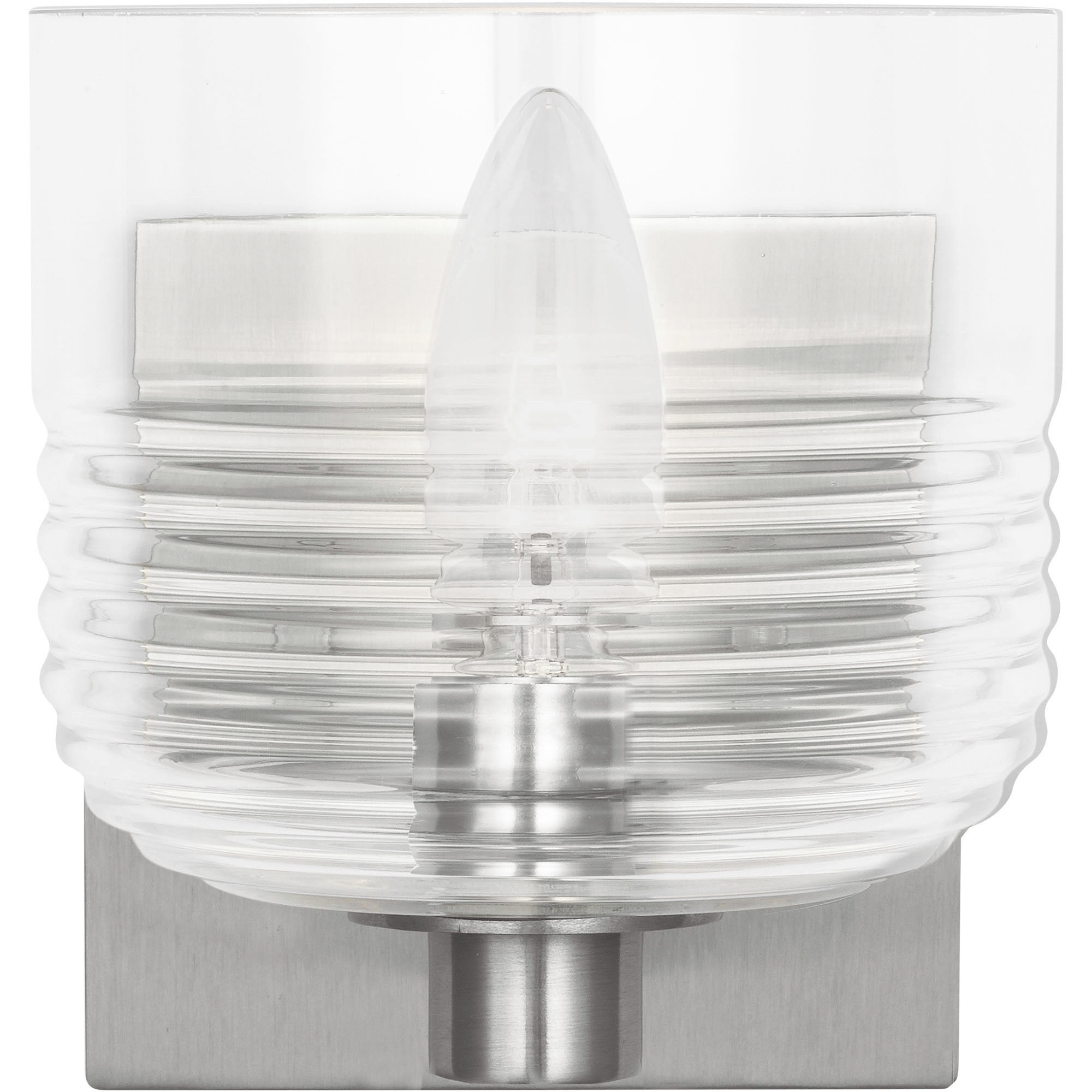 Drew & Jonathan Lochdale 1 Light 5.38 inch Brushed Nickel Sconce Wall Light, Small