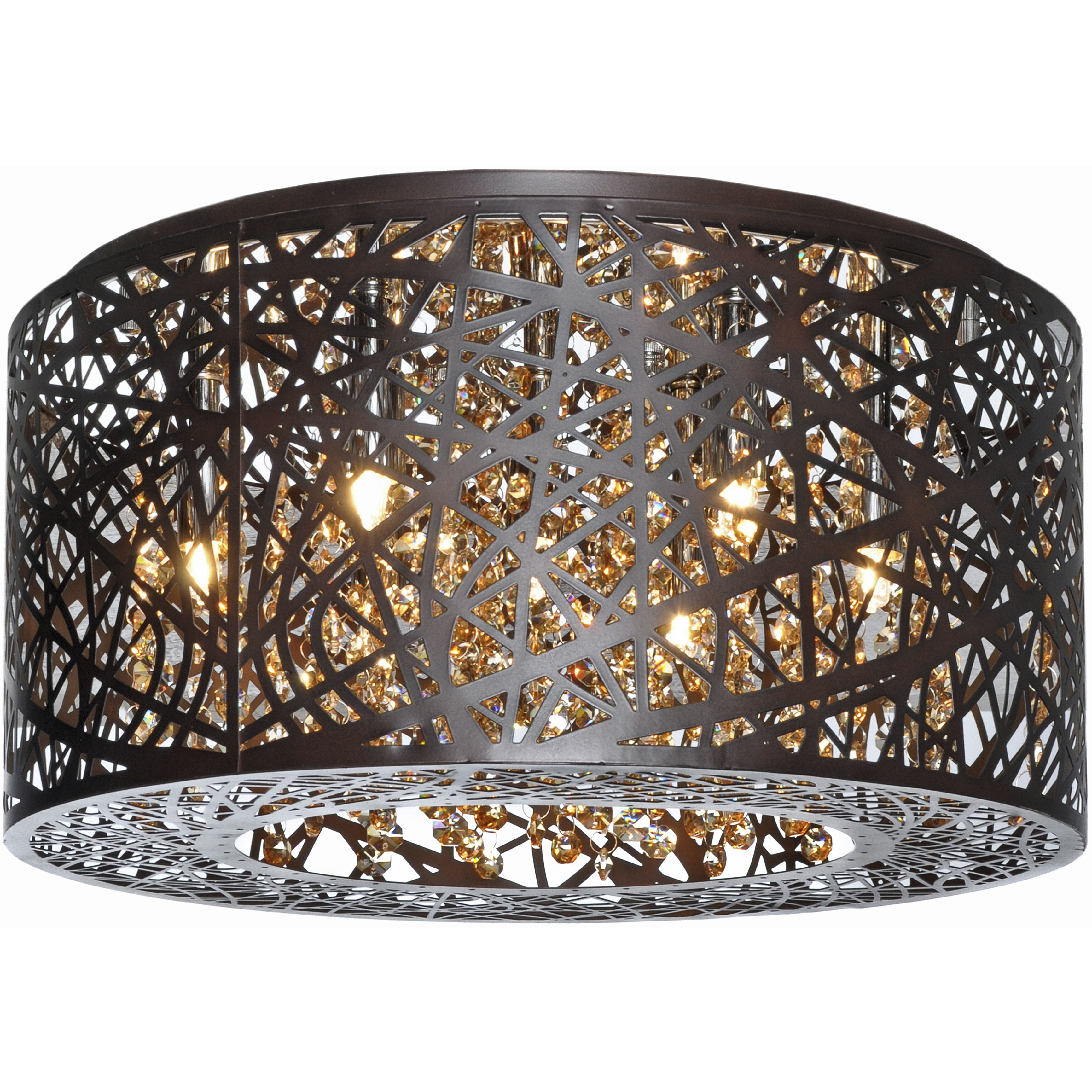 Troy LED 15.75 inch Bronze Flush Mount Ceiling Light