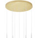 Andes LED 16 inch Satin Gold Multi Light Pendant Ceiling Light