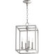 Cuboid 4 Light 11 inch Satin Nickel Mini Chandelier Ceiling Light