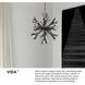 Vida LED 22 inch Burnished Gold Chandelier Ceiling Light, Orb