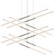 Tik-Tak LED 48 inch Satin Nickel Pendant Ceiling Light