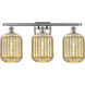 Ballston Preston 3 Light 26.75 inch Brushed Satin Nickel Bath Vanity Light Wall Light in Mercury