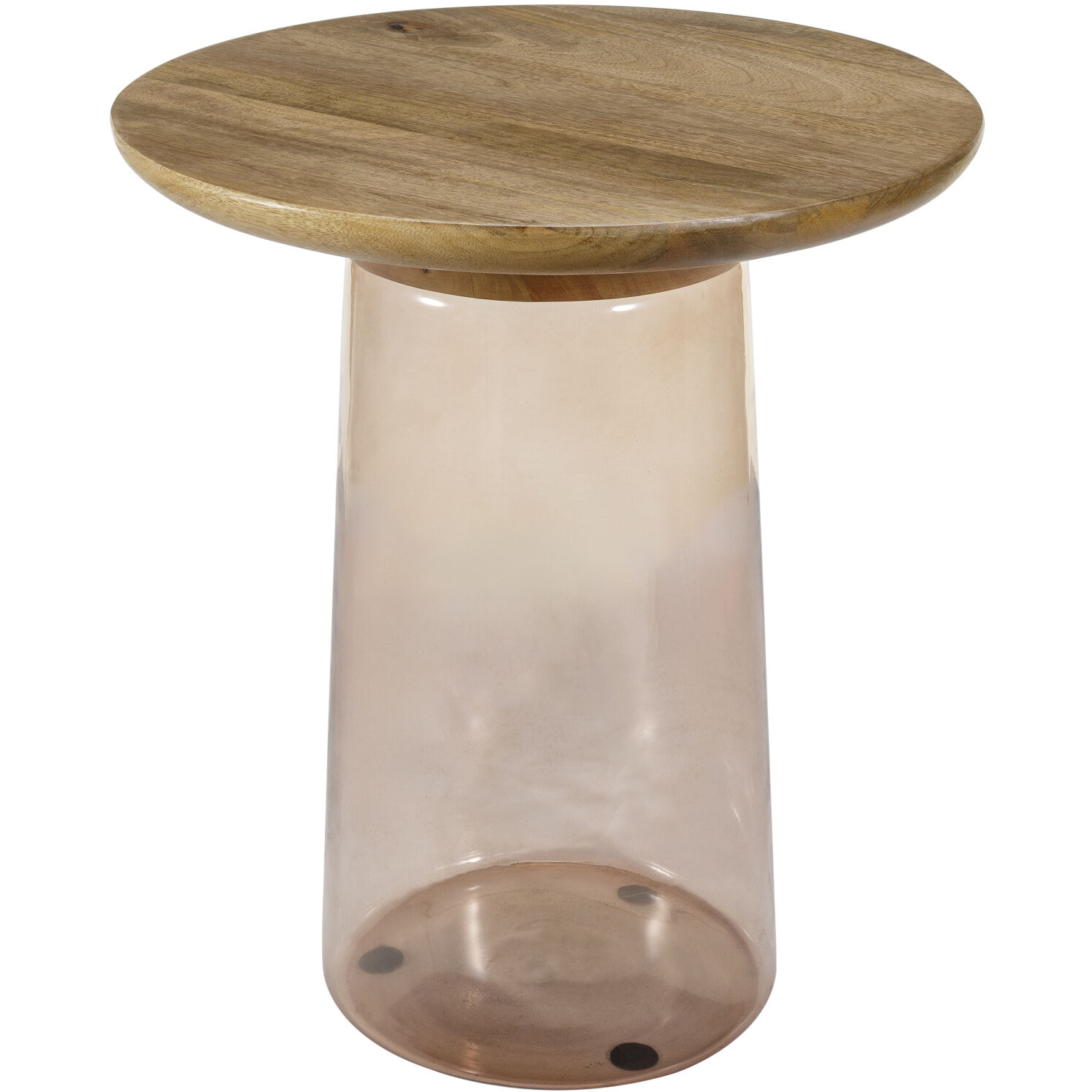 Colwyn 21 X 18 inch Top: Rust; Base: Dark Brown End Table