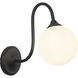Alora Mood Bancroft 1 Light 6 inch Matte Black Bath Vanity Light Wall Light