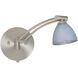 Divi 1WW 13 inch 50 watt Satin Nickel Swing Arm Sconce Wall Light
