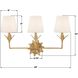 Broche Bath Vanity Light Wall Light in Antique Gold