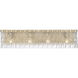 Glacier 4 Light 31.25 inch Modern Gold Vanity Wall Light