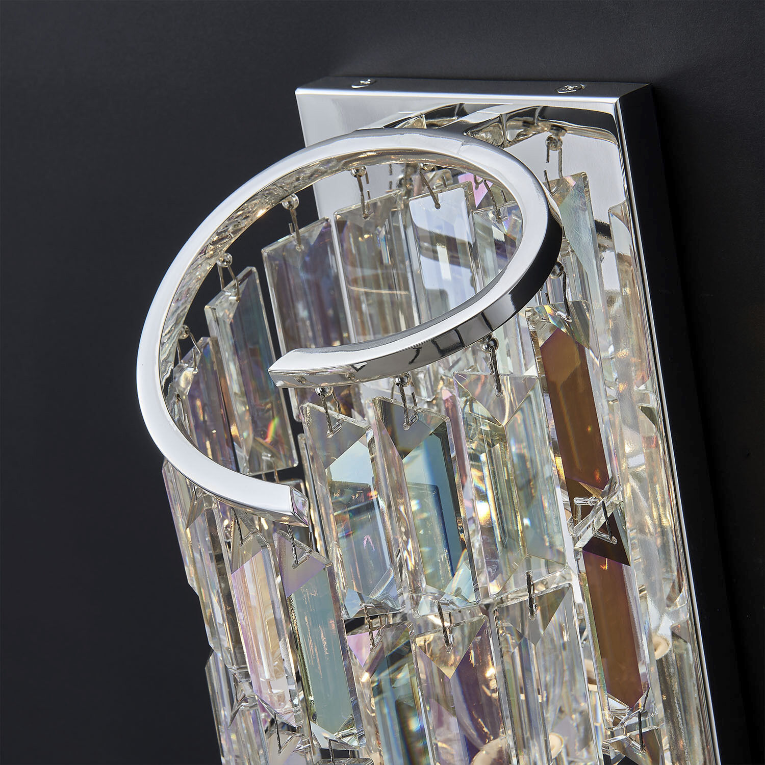 Vortice Wall Sconce Wall Light in Polished Silver