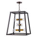 Tiberton 6 Light 19 inch Oil Rubbed Bronze Foyer Pendant Ceiling Light