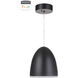 Studio LED 11.8 inch Flat Black Dome Pendant Ceiling Light