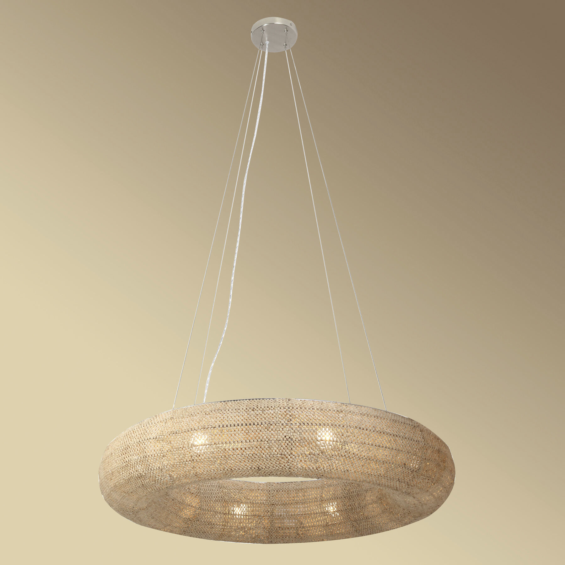 Copra 8 Light 36 inch Nickel Chandelier Ceiling Light