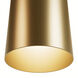 Canoga 1 Light 5 inch Luxe Gold Flush Mount Ceiling Light, Small