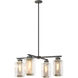 Polaris 4 Light 32.2 inch Coastal White and Outdoor Gold Outdoor Pendant