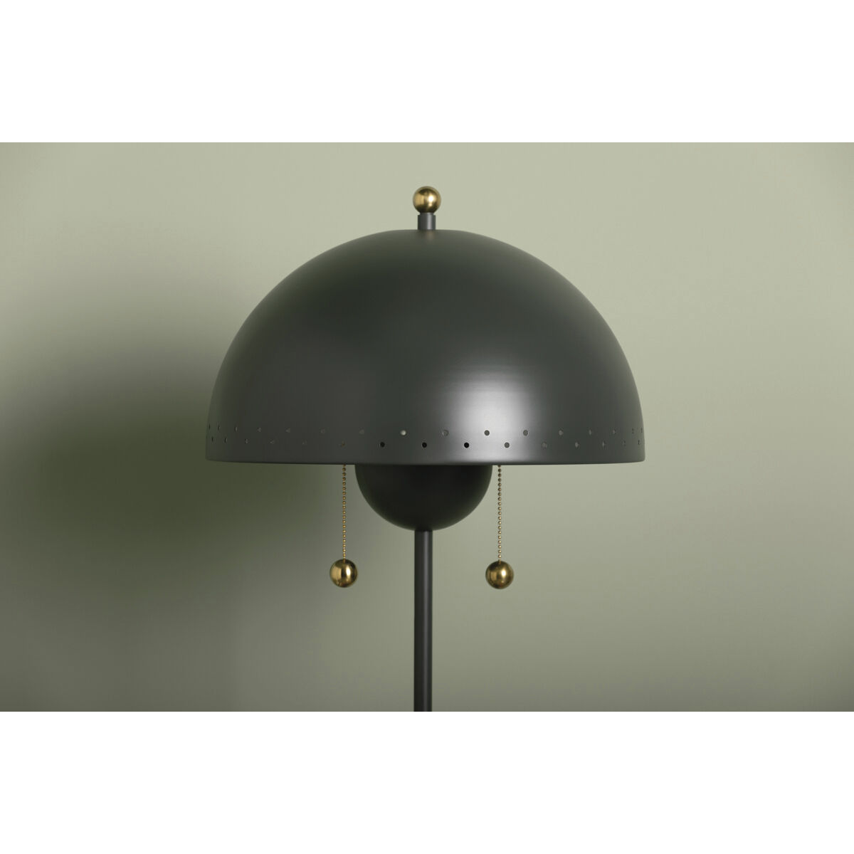 Jojo 25 inch 15.00 watt Aged Brass/Soft Studio Green Table Lamp Portable Light