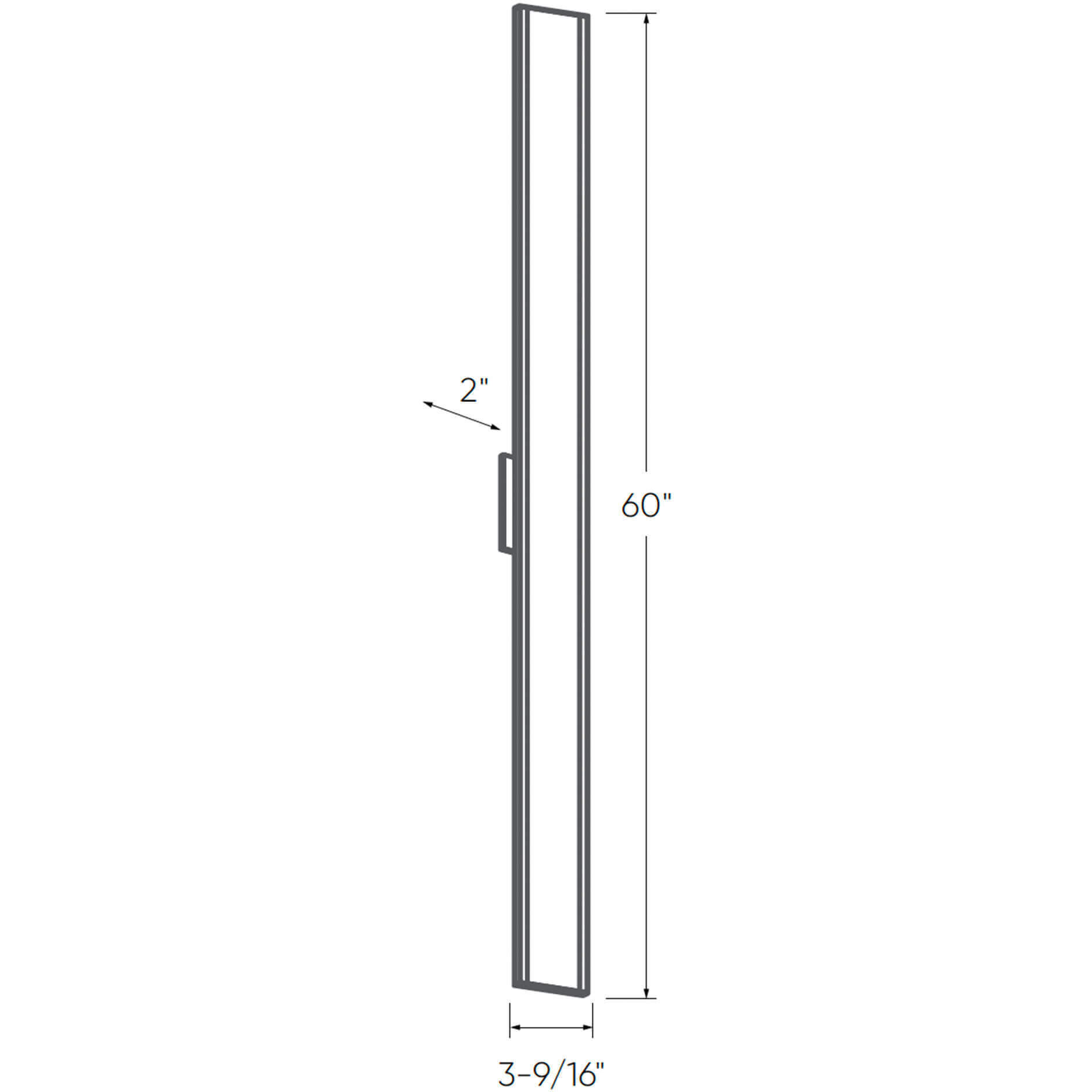 Gemini 1 Light 4.3 inch Black ADA Wall Sconce Wall Light