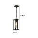 Walker Hill 1 Light 5.37 inch Matte Black Outdoor Pendant